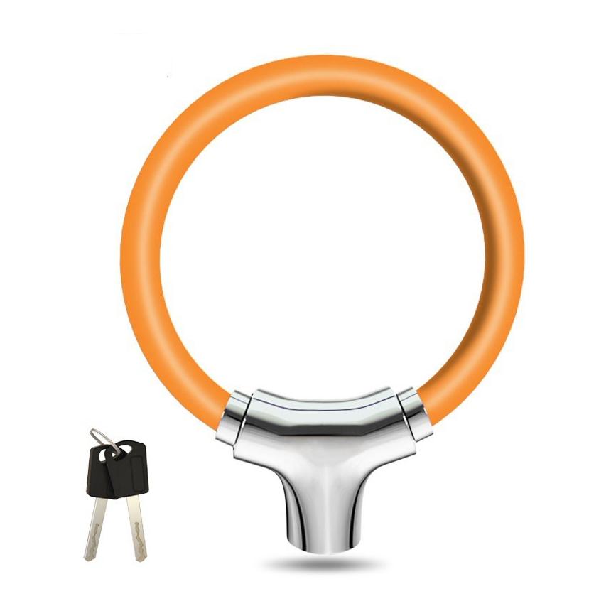 ヒロレーザー(送料、スペアキー、防犯登録代込み) 自転車 鍵 カギ式 頑丈 盗難防止 コンパクト 連結可能