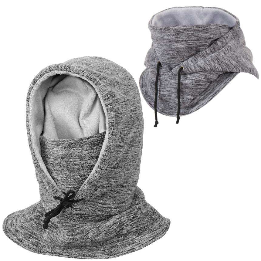 ネックウォーマー メンズ レディース フードウォーマー フード付き 防寒 ネック フード 暖か 寒さ対策 首 マフラー ブラック グレー 冬 スノボー ウェア NITEBOS |  | 02