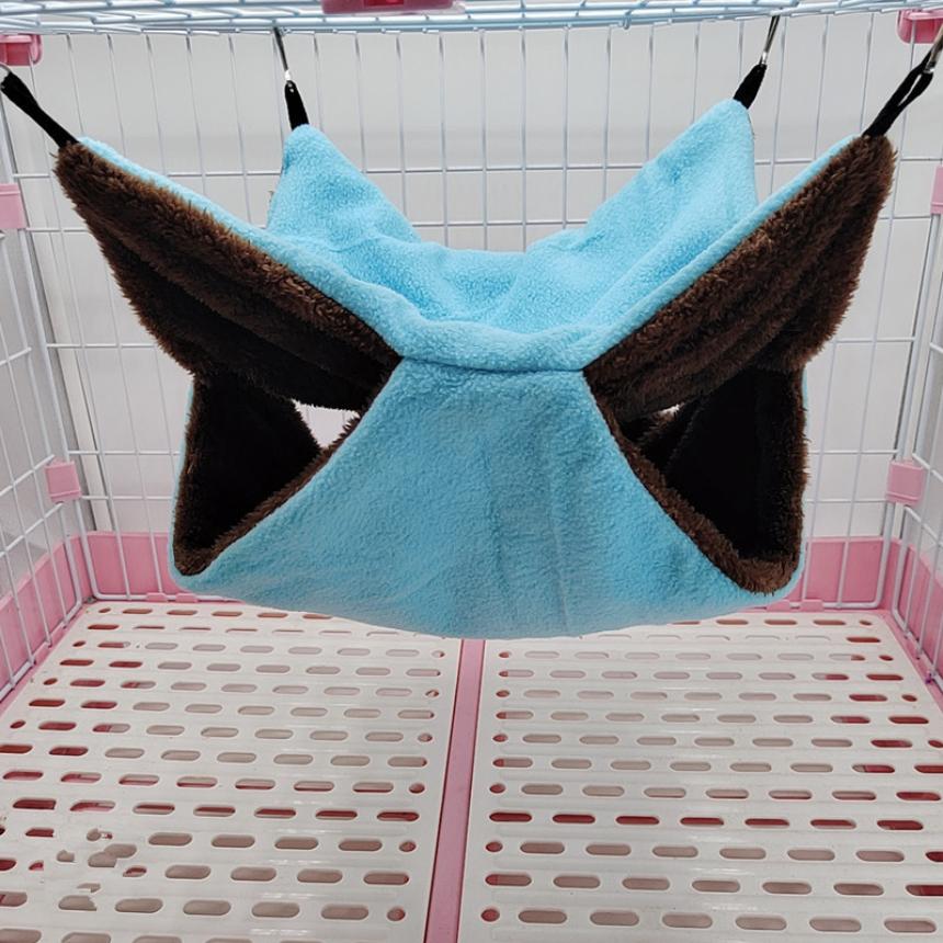 ケージ用 ハンモック ポケット付き 小動物用 34cm 吊り下げ式 袋
