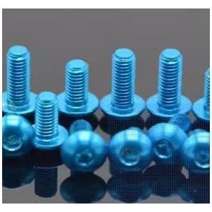 78エンタープライズ アルミボタンヘックスビスM3x6mm/6本 A1306-BL6