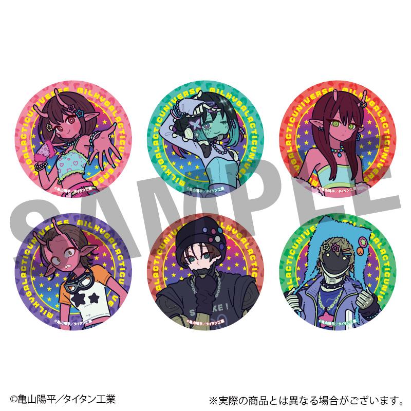 DMM.com】銀河特急 ミルキー☆サブウェイ トレーディング缶バッジ 全6