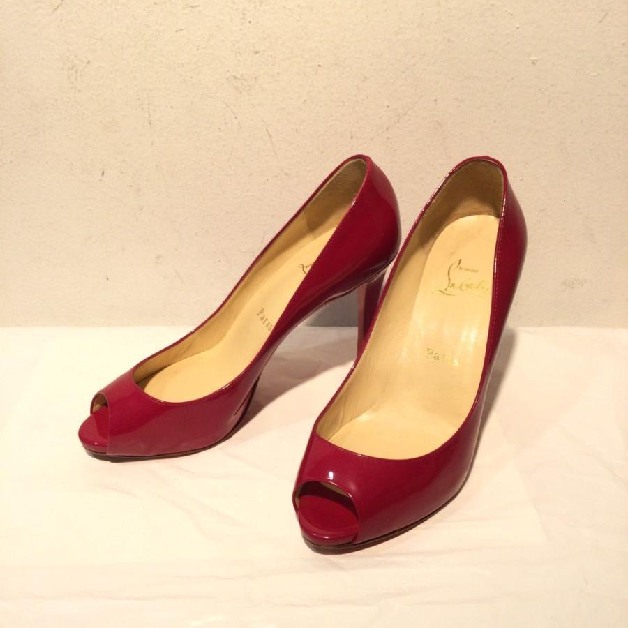 クリスチャン ルブタン パンプス オープントゥ ヒール 23cm ルブタンパンプスオープントゥ