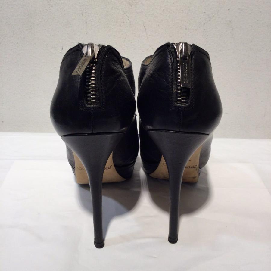 JIMMY CHOO ジミーチュウ パンプス ハイヒール レザー ブラック サイズ  