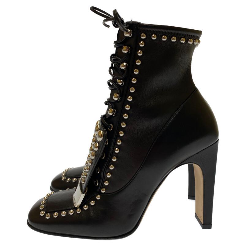 Sergio Rossi セルジオロッシ ショートブーツ レースアップ スタッズ