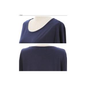 ベーシックTEE とろみ質感。半袖ドルマンTシャツチュニック |  | 04