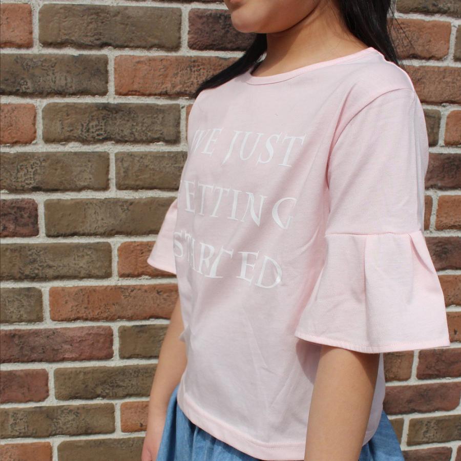 SALE セール  キッズ ベルスリーブＴシャツ プルオーバー ジュニア ガールズ 女の子140cm 150cm 160cm |  | 02