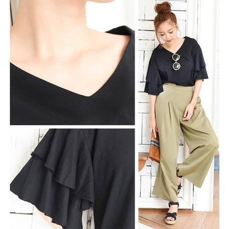 SALE セール　ダブルフレアスリーブVネックトップス |  | 05