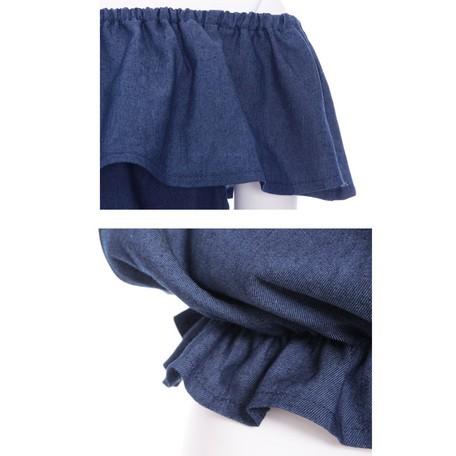 SALE セール ダンガリーオフショルトップス /デニム地/オフショルダー |  | 03