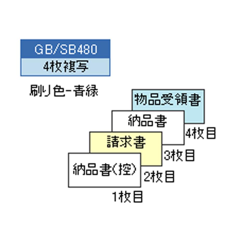 ヒサゴ GB480 納品書 請求・受領付 4P (200セット)｜panacea-supply｜02