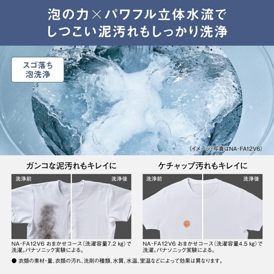 Panasonic（パナソニック） 公式店 全自動洗濯機 NA-FA12V6 洗濯12kg