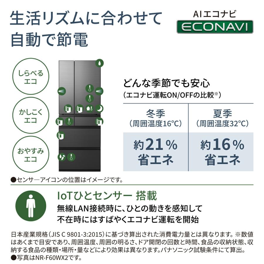 Panasonic 公式店 パナソニック 冷蔵庫 601L 選べる2色 NR Panasonic 公式店 パナソニック 冷蔵庫 601L 選べる2色 NR