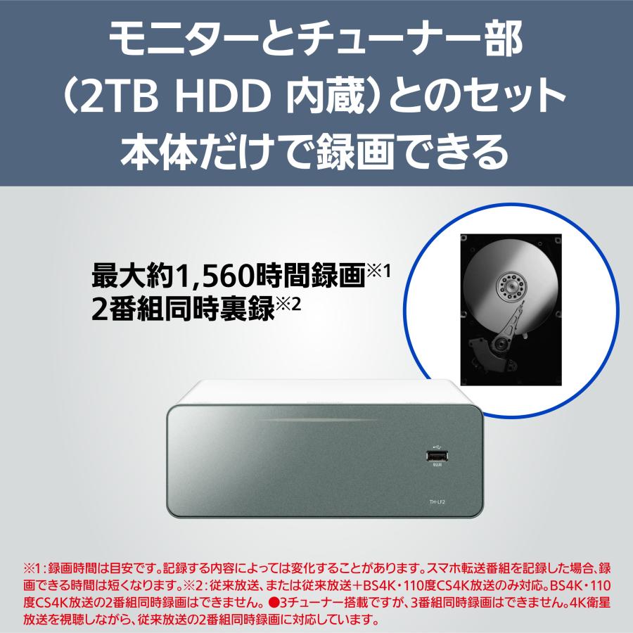 Panasonic（パナソニック） 公式店 テレビ TH-65LW2 ウォールフィット