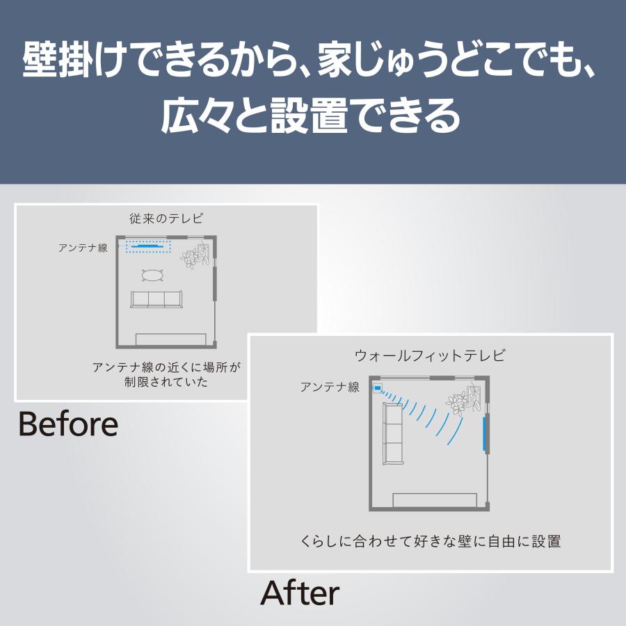 Panasonic（パナソニック） 公式店 テレビ TH-65LW2 ウォールフィット