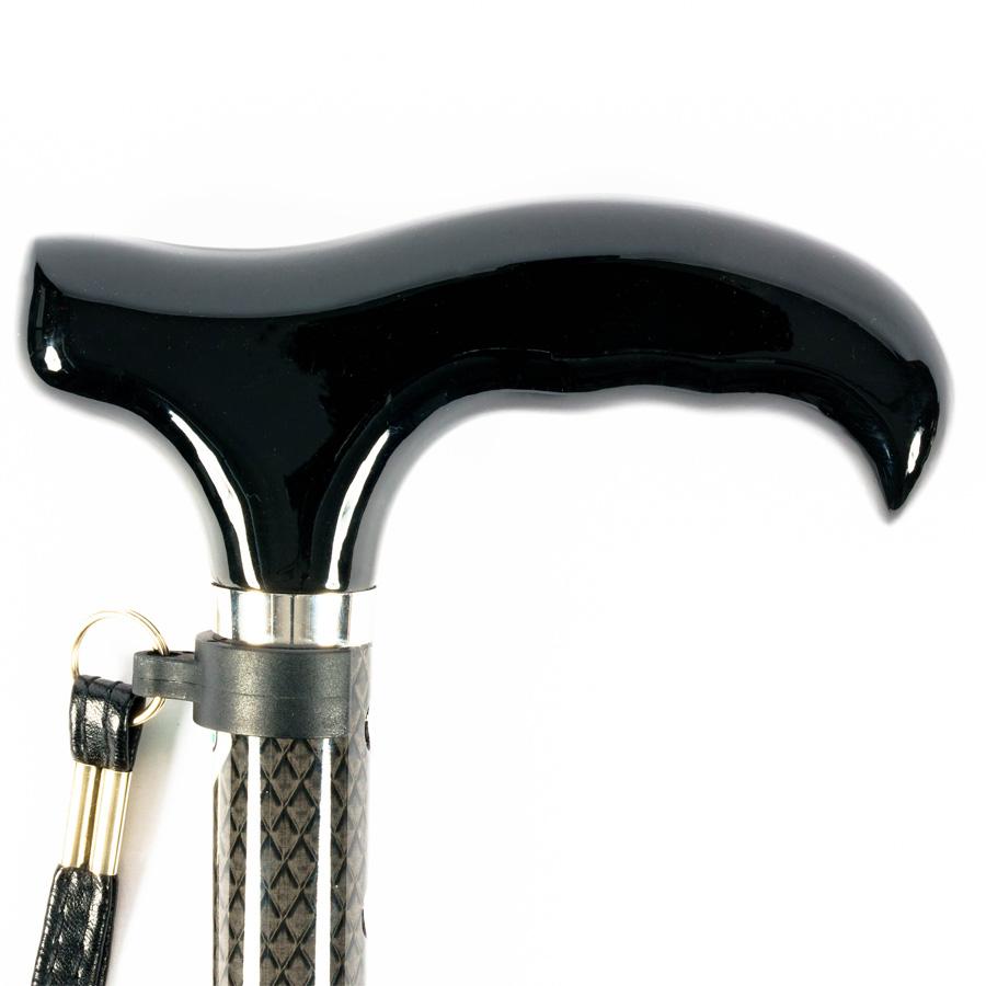 折りたたみ杖  男性 女性用 超軽量200gコンパクト22cmオールカーボン 折りたたみ伸縮杖 ブラック PC03＜当店オリジナル商品＞ |  | 04