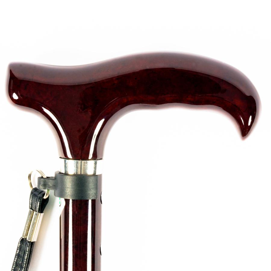 折りたたみ杖 男性 女性用超軽量190g コンパクト22cm オールカーボン 折りたたみ伸縮杖 背の低い方用/ダークワイン PC14＜当店オリジナル商品＞ |  | 05