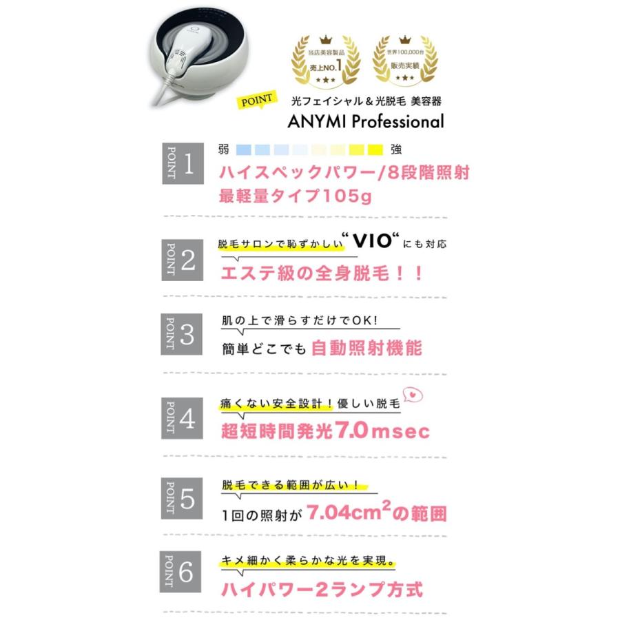 脱毛器 ANYMIエニミー 脱毛器 脱毛機 家庭用脱毛器 家庭用脱毛機