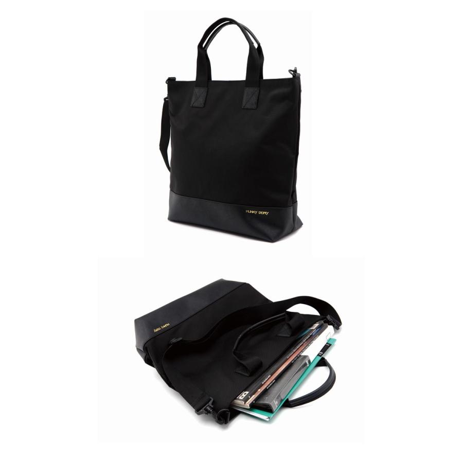 HUNKY DORY 831 TOTE BAG BLACK 2way ハンキードリー カバン トートバッグ 通勤 通学 デイパック メンズ レディース キャン |  | 03