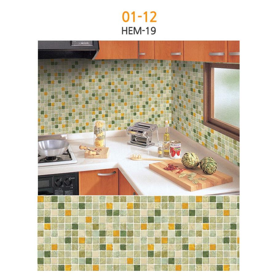 モザイクタイル シート キッチンシート シール ウォールステッカー モザイク タイル 浴室 リフォーム DIY 壁紙　サイズ：50cm X 50cm |  | 13