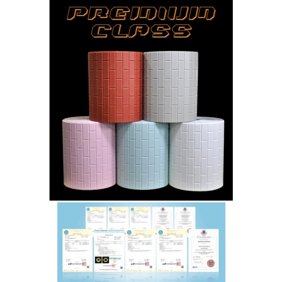 壁紙クッション シート レンガ調 66cm×5m クッションレンガ クッションブリック DIY シール壁紙 おしゃれ 北欧 3D立体 壁紙 貼る 発泡スチロール ホワイト_2