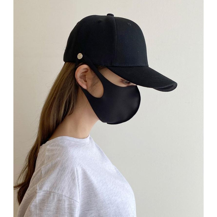 マスク掛け付き 無地 ベースボールキャップ 帽子 メンズ レディース ストリート ヒップホップ ローキャップ キャップ CAP スナップバックキャップ |  | 02