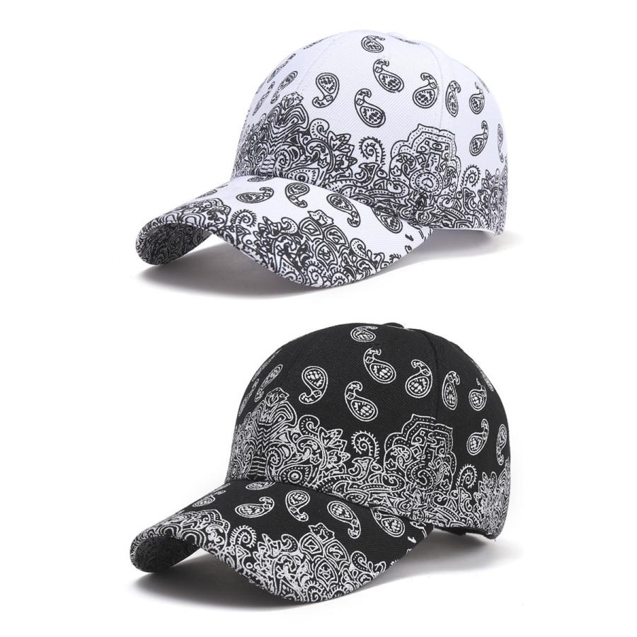 ペイズリー 柄 ベースボールキャップ 帽子 メンズ レディース ストリート ローキャップ CAP スナップバックキャップ |  | 01
