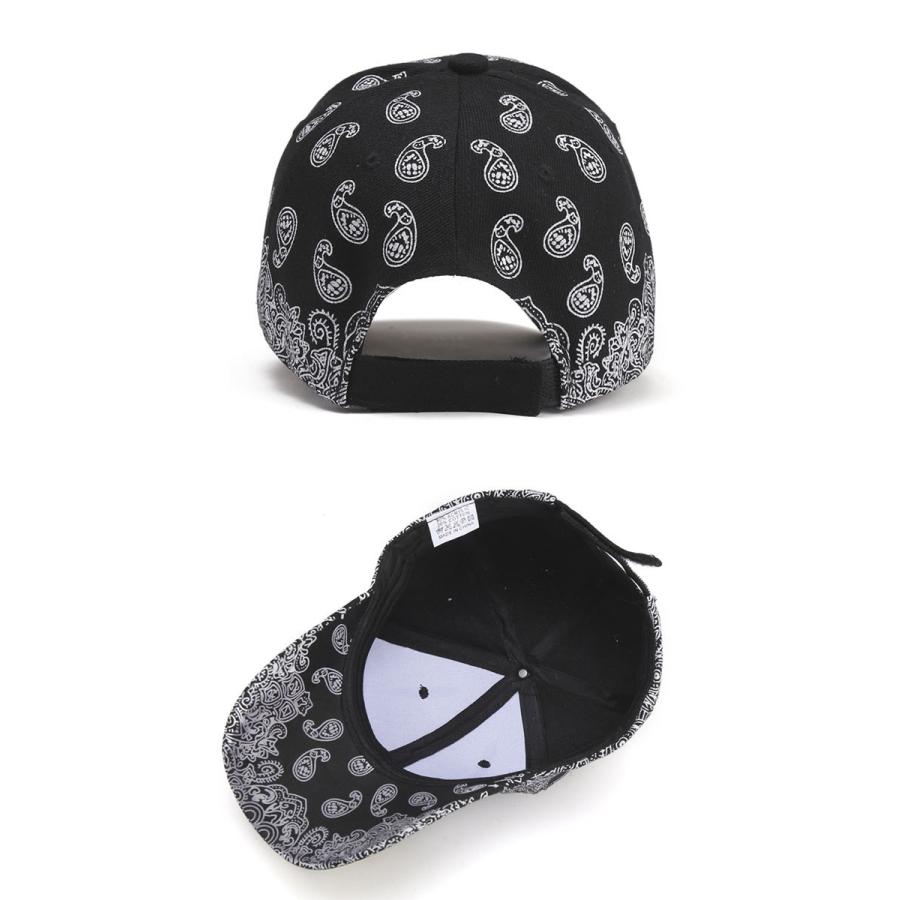 ペイズリー 柄 ベースボールキャップ 帽子 メンズ レディース ストリート ローキャップ CAP スナップバックキャップ |  | 03