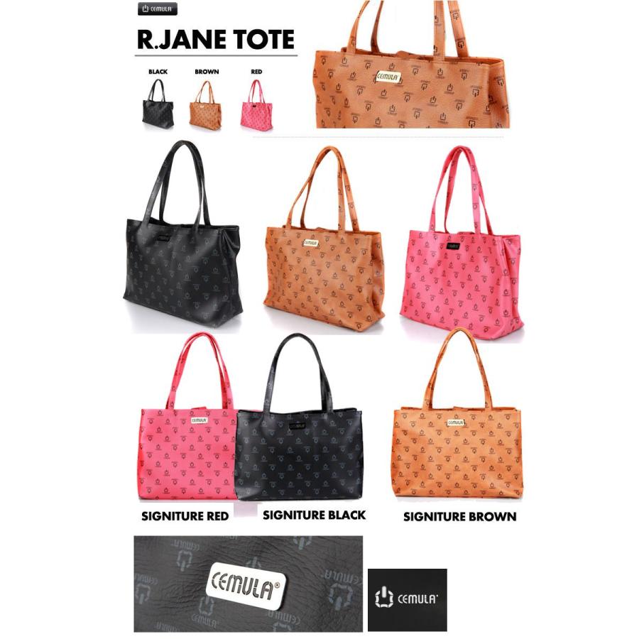 CEMULA シミュラ CEMULA R.JANE TOTE SIGNATURE トートバッグ バッグ 鞄 リュックサック レッドトードバッグ レディー |  | 01