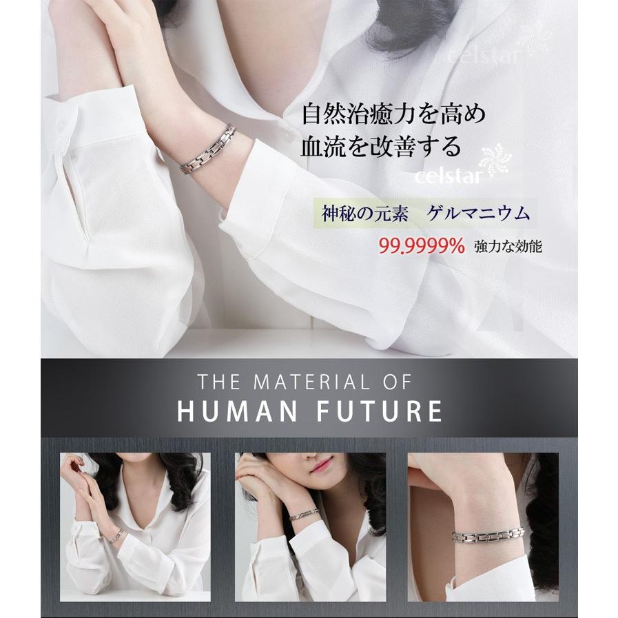 Evergreen rose gold 10p 最高級品質 ゲルマニウム ブレスレット アクセサリー  健康 レディース プレゼントにも最適 ゴルフ 肩こり 健康 ギフトの画像