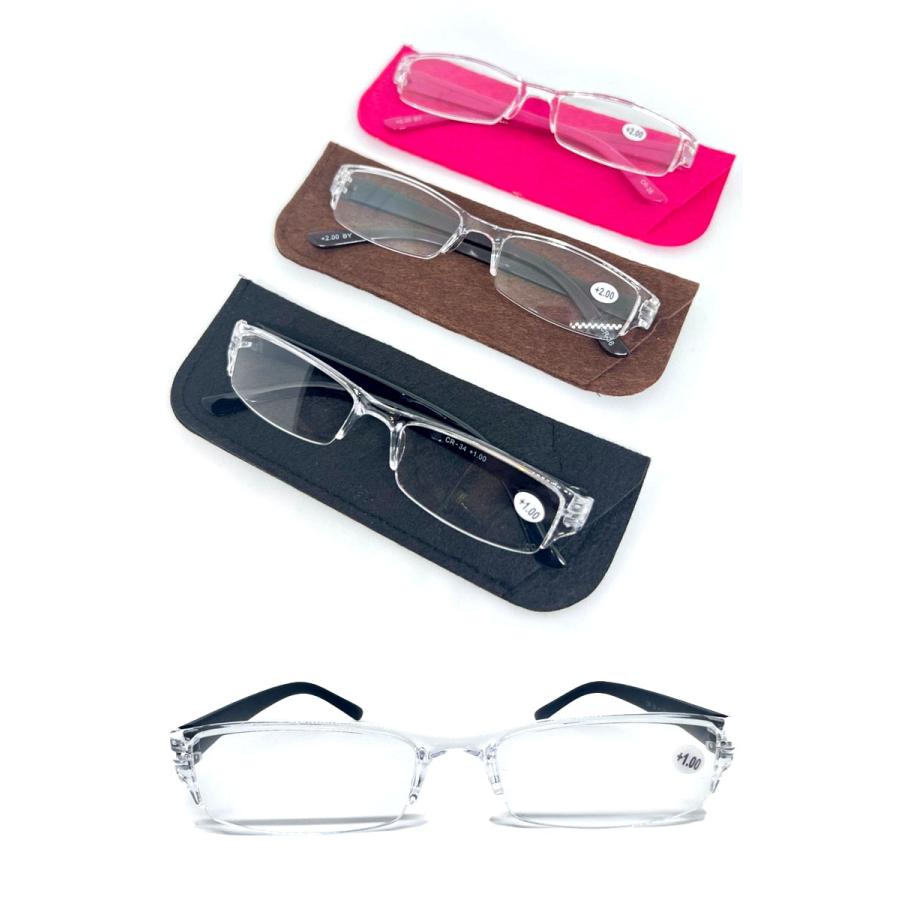 SYNAPSE JAPAN INC. 老眼鏡 クリアピンク 【公式通販】