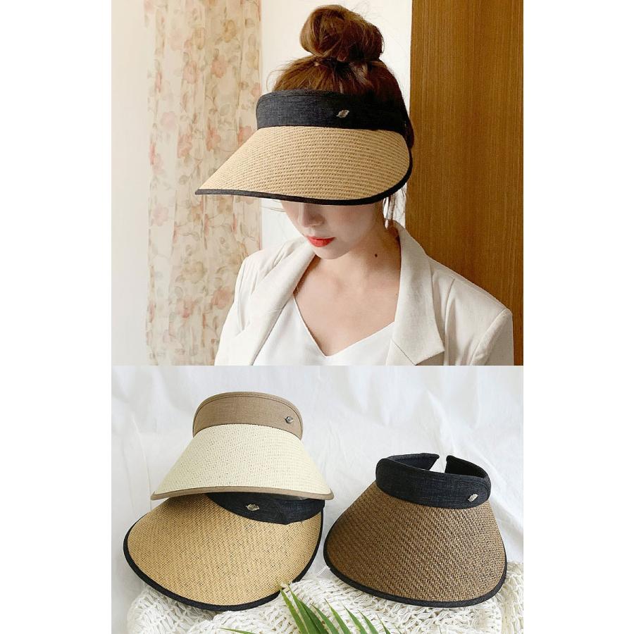 おしゃれ UV帽子 レディース キャップ ツバ広 日焼け防止 夏帽子 ハット 帽 バケットハット サンバイザー UV 紫外線対策 自転車 日傘代わり |  | 02