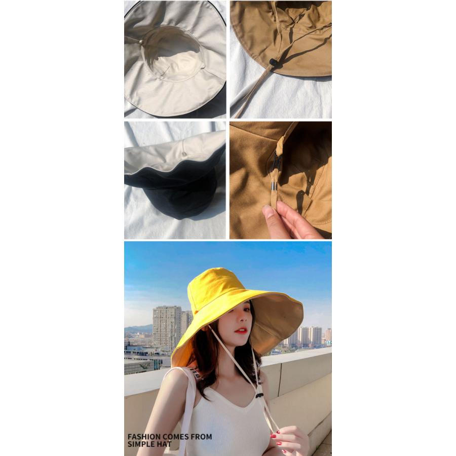バケットハット バケハ 帽子 レディース 紫外線カット 麦わら帽子 UVケア キャップ 日よけ レディース 女優帽 麦わら帽子 軽い 可愛い つばの長さ15cm |  | 03