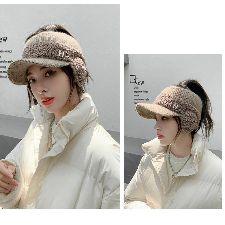 耳あて付きニットキャップ レディース つば付き 帽子 防寒 ふわふわ 小顔効果 あったか おしゃれ 可愛い |  | 05