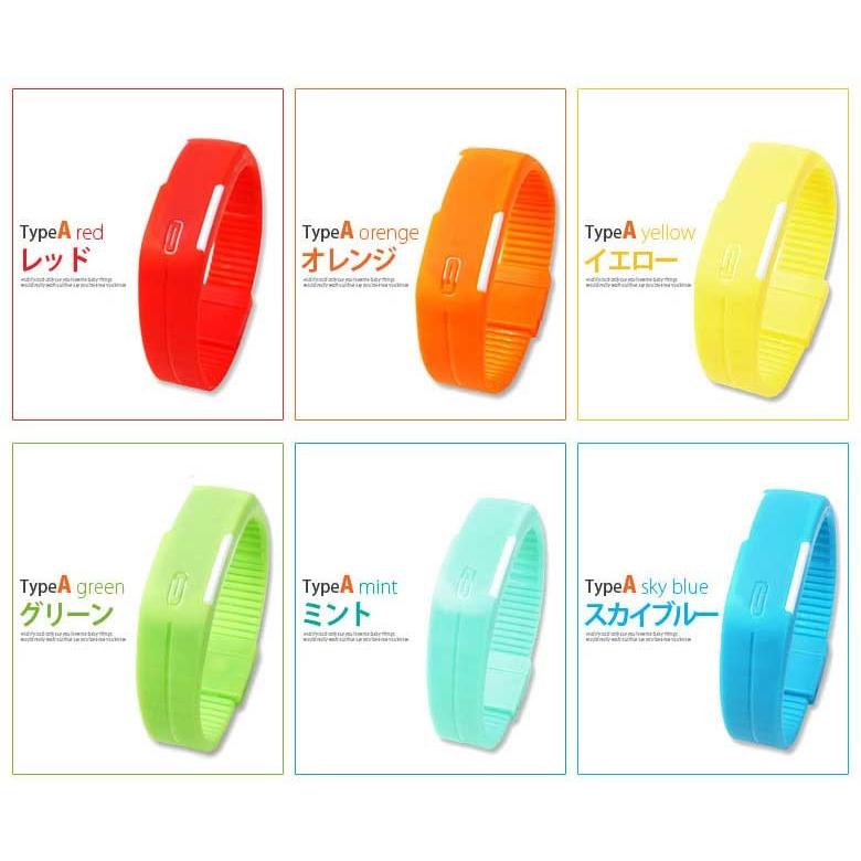 シリコンウォッチ シリコン ウォッチ 時計 38種類 時計 シリコンバンド シリコン腕時計 リストバンドウォッチ スポーツ 子供 大人 男女兼用 メンズ |  | 07