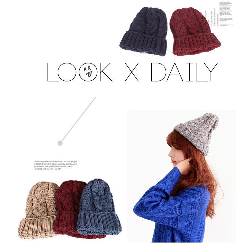 ケーブル編み ニットキャップ ニット帽 ワッチキャップ ビーニーニット　ニット帽　ヒップホップ ダンス レディース韓国製　ビーニー帽　ワッチキャプ |  | 02