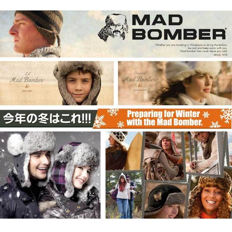 304GRY MAD BOMBER hat ロシアファー帽子 マッドボンバーキャップ ハット スキー帽子 アメリカブランド ロシアン帽子 防寒用ボンバーハット｜pancoat｜02