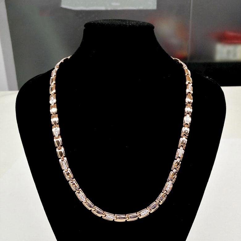 ゲルマニウム ジュエリー チタン ネックレス 健康  ローズゴールド レディース メンズ おしゃれ カジュアル プレゼント ギフト クリスマス | 