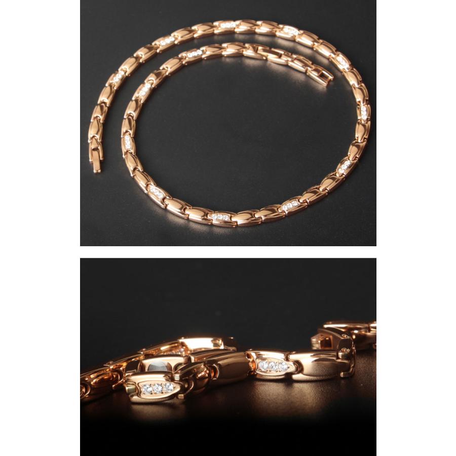 ゲルマニウム ジュエリー チタン ネックレス 健康  ローズゴールド レディース メンズ おしゃれ カジュアル プレゼント ギフト クリスマス |  | 02