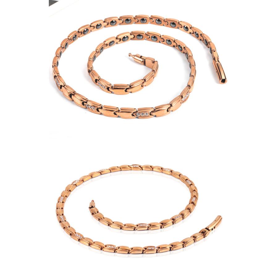 ゲルマニウム ジュエリー チタン ネックレス 健康  ローズゴールド レディース メンズ おしゃれ カジュアル プレゼント ギフト クリスマス |  | 03