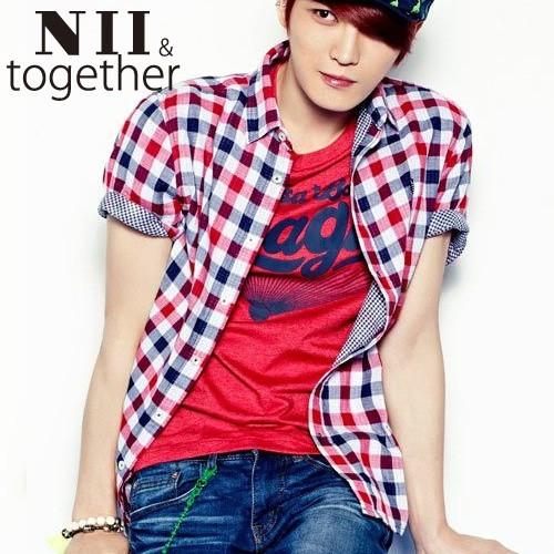 NII  ジェジュン JEJUNG着用 ドラバプリント NII 半袖Tシャツ メンズファッション メンズ、レディース　T-シャツ｜pancoat