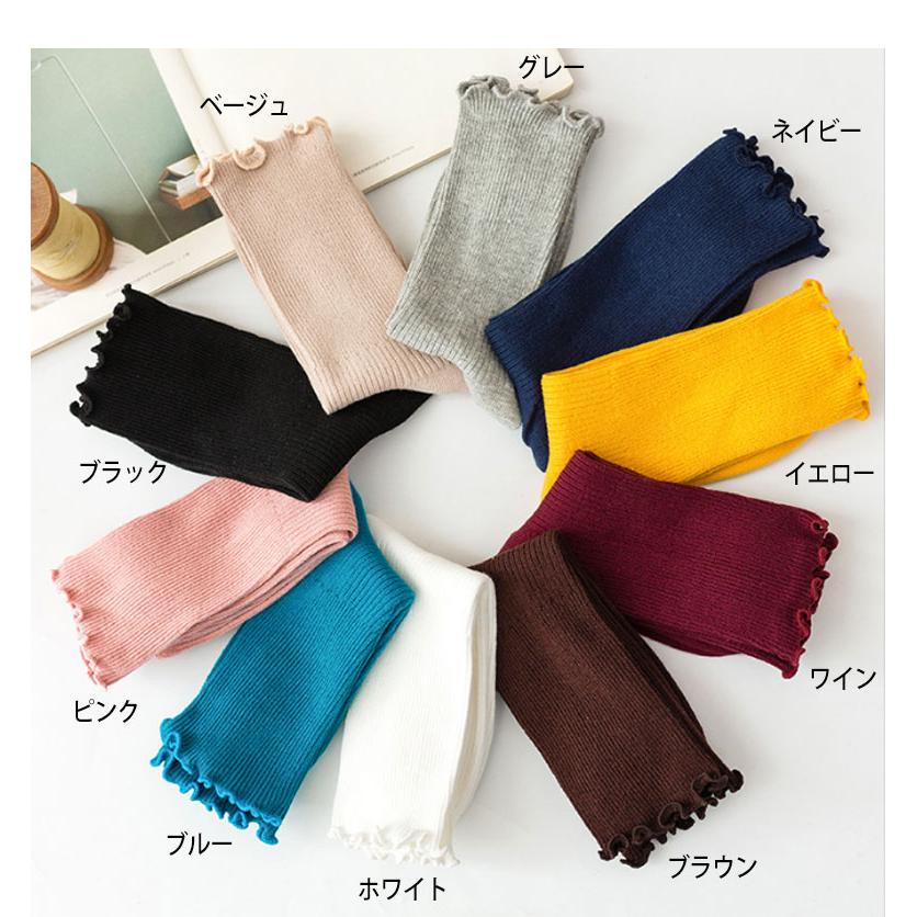 靴下 レディース 夏用 かわいい ソックス 靴下 女の子 クルーソックス 可愛い コットン 綿 春夏 秋冬 無地 ルーズソックス 黒 白 グレー |  | 10