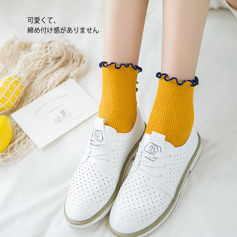 靴下 レディース リボン かわいい ソックス 靴下 女の子 クルーソックス 可愛い コットン 綿 春夏 秋冬 無地 ルーズソックス 黒 白 グレー |  | 01