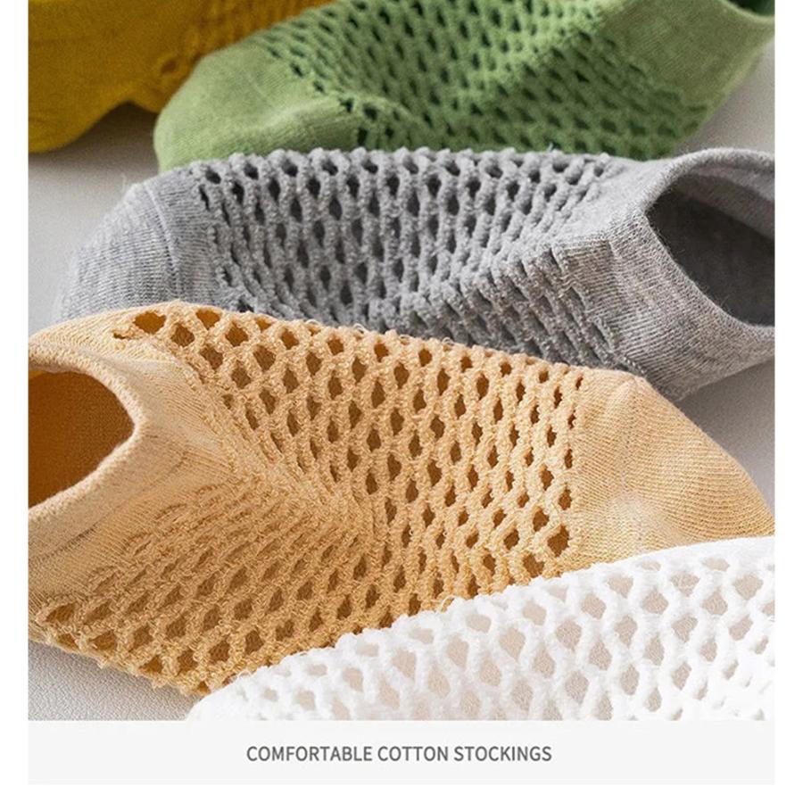 ソックス 速乾 通気性 メッシュ 夏 レディース 涼感 接触冷感ソックス 10足セット スニーカー 靴下 くるぶし くつした セット  レディース メンズ フリーサイズ |  | 01