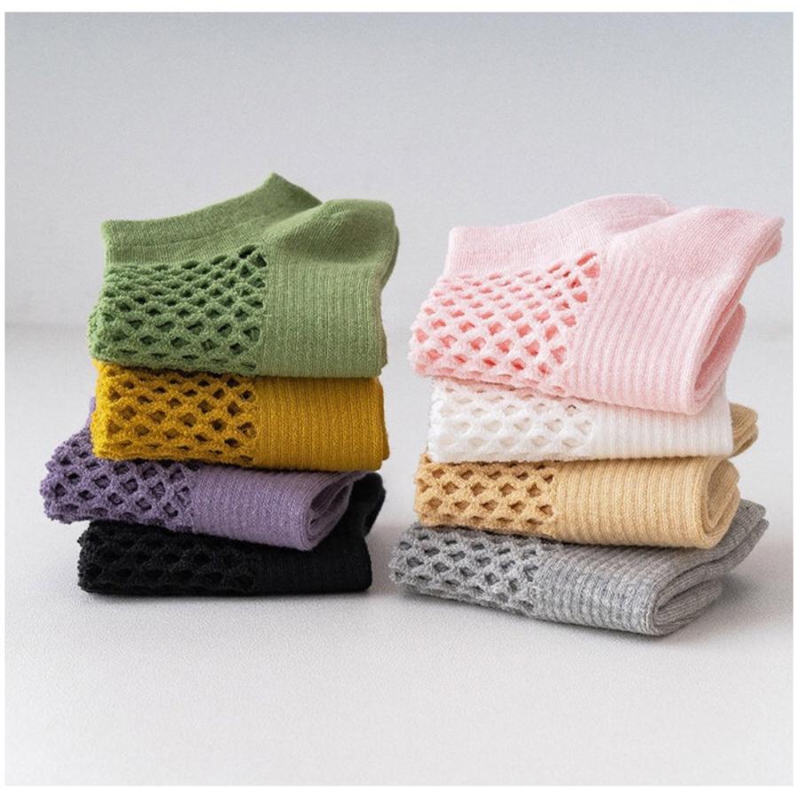 ソックス 速乾 通気性 メッシュ 夏 レディース 涼感 接触冷感ソックス 10足セット スニーカー 靴下 くるぶし くつした セット  レディース メンズ フリーサイズ |  | 03