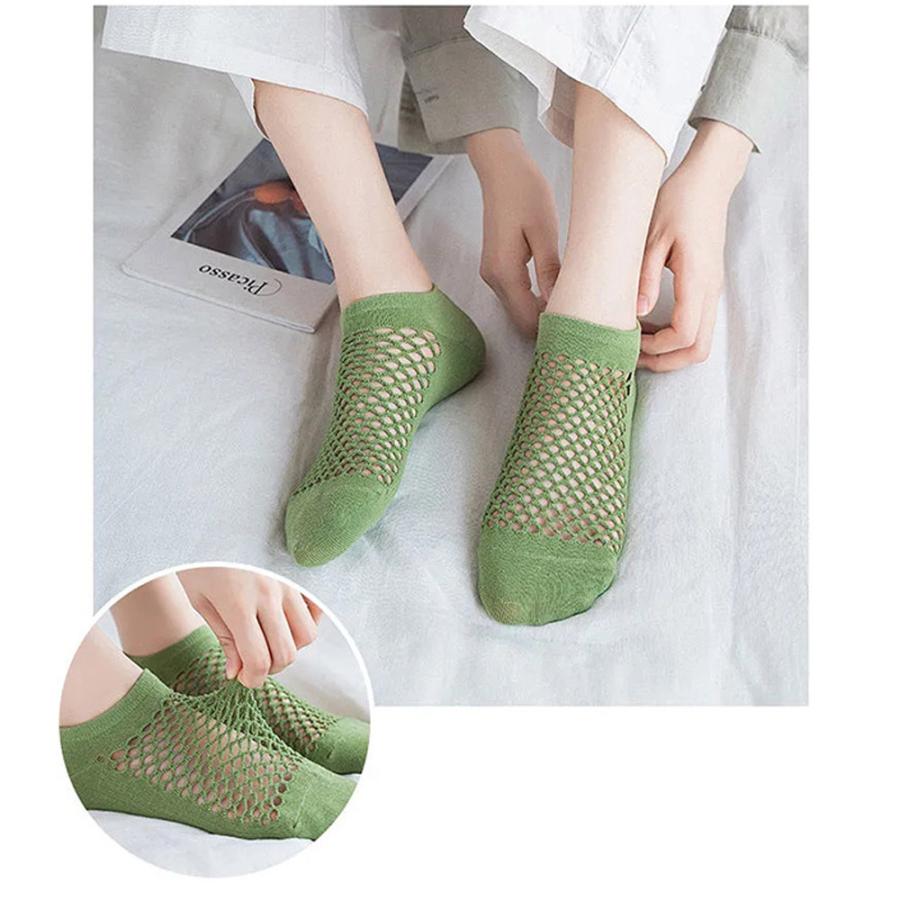 ソックス 速乾 通気性 メッシュ 夏 レディース 涼感 接触冷感ソックス 10足セット スニーカー 靴下 くるぶし くつした セット  レディース メンズ フリーサイズ |  | 05