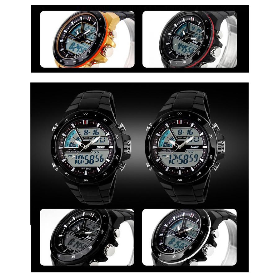 SKMEI ファッション男性 スポーツウォッチ スポーツ腕時計 ランニングウォッチ LED デジタル カジュアル 時計 男軍事腕時計 ウォッチ ウォッチ カラフルウォッチ |  | 05