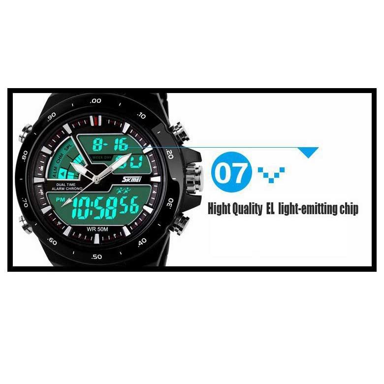 SKMEI ファッション男性 スポーツウォッチ スポーツ腕時計 ランニングウォッチ LED デジタル カジュアル 時計 男軍事腕時計 ウォッチ ウォッチ カラフルウォッチ |  | 09