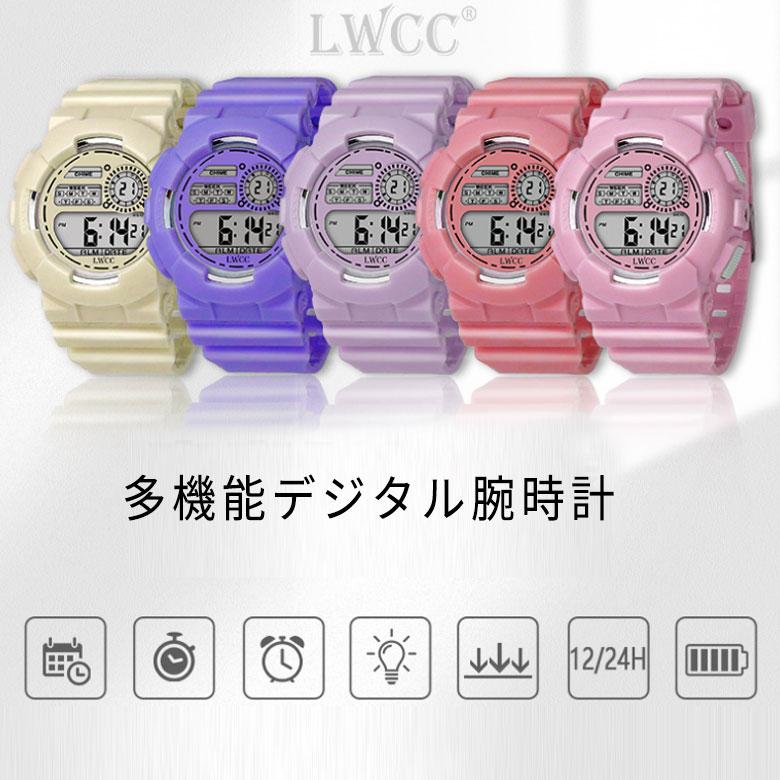 腕時計 ジュニア スポーツ メンズ レディース デジタル スポーツウォッチ 男の子 女の子 小学生 防水 キッズ 合格祝 記念品 LED 子供 中学生 レディース メンズ|pancoat|12