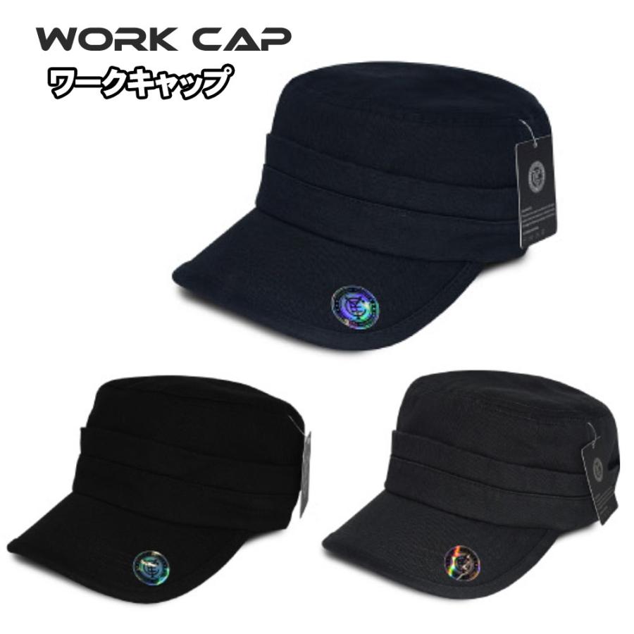 ワークキャップ メンズ レディース 黒 ブラック 帽子 キャップ 春 夏 秋 冬 オールシーズン メンズワークキャップ レディースワークキャップ カジュアル | 