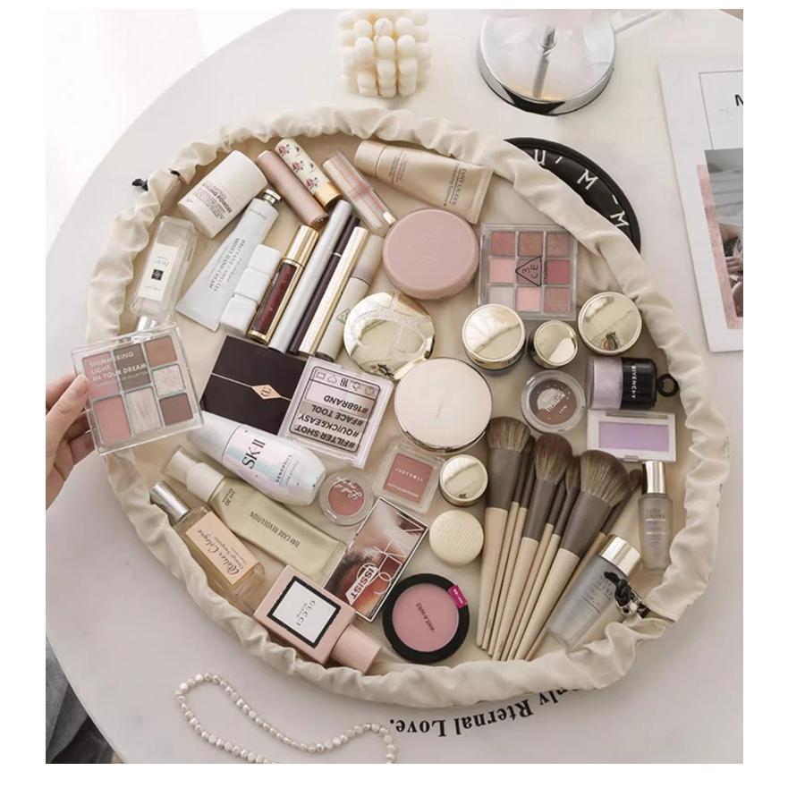 化粧ポーチ 巾着型 メイクポーチ コスメポーチ レディース 女性 大容量 収納袋 レザー調 小物入れ コスメ収納 メイク道具入れ トラベルポーチ おしゃれ 旅行 |  | 04