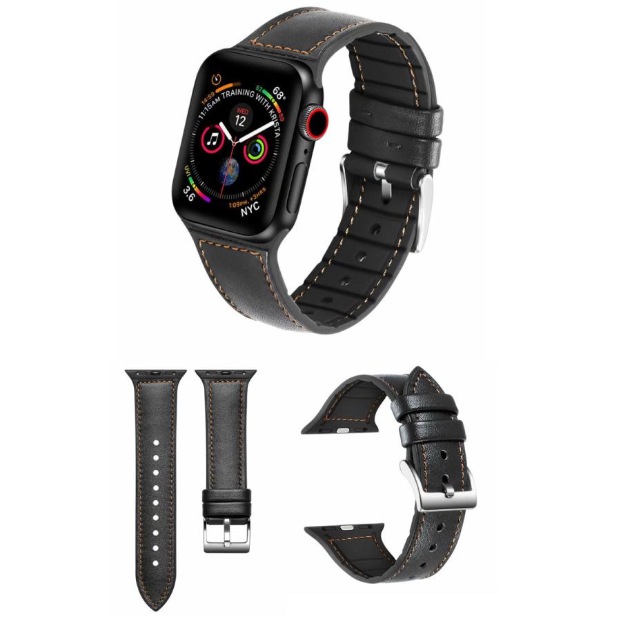 アップルウォッチ バンド ベルト apple watch 6,SE,5,4,3,2,1 レザーバンド 38 40  42mm 44mm applewatch3 applewatch4 applewatch5 ベルト メンズ レディース |  | 01